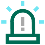 Security warning badge